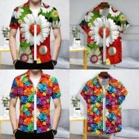 ราคา 1 3 วันมาถึง เสื้อสงกรานต์2569เสื้อเชิ้ตผู้ชายพิมพ์ลาย เสื้อลายดอก เหมาะใส่ช่วงเทศกาลสงกรานต์ (52705754857)