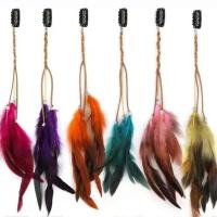 ราคา FISI ปิ่นปักผมขนนกหนังสีสันสดใสมากับพู่ยาว เครื่องประดับผมที่เหมาะสำหรับงานปาร์ตี้ (55505614184)