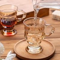 ราคา แก้วน้ำใส มีหูจับ วินเทจ ใส่น้ำชา กาแฟ หรูหราสไตล์ แก้วเหล้าสวย (23889524555)