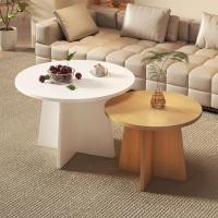 ราคา โต๊ะกาแฟ โต๊ะกลมมินิมอล โต๊ะข้างโซฟา สไตล์อิตาเลียนมินิมอล 50 40CM side table ห้องนอน สีขาว ห้องนั่งเล่น (26593461112)