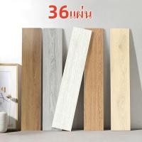 ราคา 36แผ่น กระเบื้องยางลายไม้ กระเบื้องยาง PVC 91 4x15 2มม ไม่เสียรูปหรือแตกร้าว ยางปูพื้น กันน้ำและกันความชื้น (44153204202)