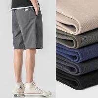 ราคา แฟชั่นกางเกงขาสั้นหล่อกางเกงขาสั้นธรรมดาครึ่งกางเกงกับเอวยางยืด (28200496059)