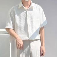 ราคา เสื้อเชิ้ตผู้ชายธรรมดาสไตล์เกาหลีลำลองแขนสั้นกลางแจ้ง (29955021467)