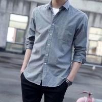 ราคา เสื้อเชิ้ตแขนยาวผู้ชาย เสื้อลำลองสไตล์เกาหลี (27502761976)