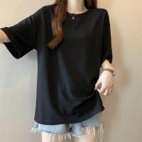 ราคา แฟชั่นเสื้อยืดคอกลมธรรมดาผู้หญิงเสื้อยืดสไตล์เกาหลีแขนสั้นลําลองเสื้อยืด 6 สี (57252421422)