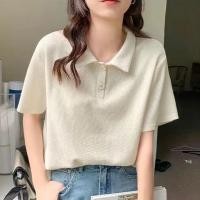 ราคา เสื้อโปโลธรรมดาผู้หญิงเสื้อโปโลธรรมดาเสื้อโปโลผู้หญิงท็อปส์ซู 6 สี (48902947131)