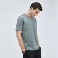 ราคา ผู้ชายรูปหล่อเสื้อเชิ้ตเกาหลีสไตล์สั้นแขนเสื้อแฟชั่นผู้ชายเสื้อ 4 สี (28584863716)