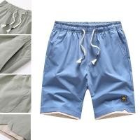 ราคา กางเกงขาสั้นสไตล์เกาหลีสำหรับผู้ชายกางเกงขาสั้นขั้นพื้นฐานเอวยางยืด 4 สี (27809769217)