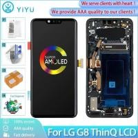 ราคา 6 1 สําหรับ LG G8 ThinQ หน้าจอ LCD กรอบ Digitizer Assembly สําหรับ LG G8 LMG820QM LM G820UMB LCD (56207063464)