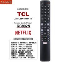 ราคา ALANK รีโมททีวีของแท้ TCL สำหรับรีโมททีวีสมาร์ท LCD TCL รุ่น RC802N ใช้กับทีวี 43P20US 49C2US 65C2US (48353871041)