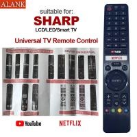 ราคา ALANK รีโมทอเนกประสงค์ สำหรับรีโมททีวีสมาร์ท SHARP LCD LED Smart TV รุ่น CRC326V (57652811241)