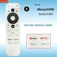 ราคา ALANK รีโมทคอนโทรลด้วยเสียงเหมาะสําหรับ Android TV Box Mecool ONN KM7 KM2 KM2Plus (56907307850)