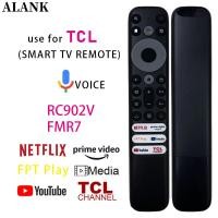 ราคา ALANK รีโมทคอนโทรล รีโมททีวี TCL LED LCD Smart TV รองรับฟังก์ชันเสียงพูด รุ่น RC902V FMR3 7 ของแท้ (42811209501)