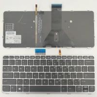 ราคา US Layout แป้นพิมพ์แล็ปท็อปสําหรับ HP Elitebook Folio 1020 G1 1030 G1 1011 G1 1012 G1 G2 X2 752962 001 MP 13U83USJ930 ไม่มีจุดมีสีเงินเรืองแสง (57207795700)