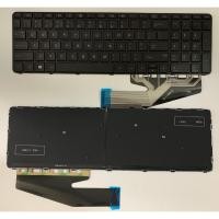 ราคา US Layout แป้นพิมพ์แล็ปท็อปสําหรับ HP ProBook 450 G3 450 G4 455 G3 455 G4 650 G2 650 G3 ไม่มีจุดพร้อม backlit สีดํา (56107795726)