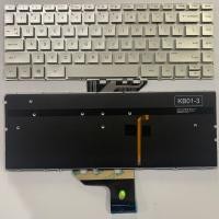 ราคา US Layout แป้นพิมพ์แล็ปท็อปสําหรับ HP Spectre 13 ac000 13 w000 13 ac000nj X360 ไม่มีจุดพร้อมสีเงินเรืองแสง (55807800537)