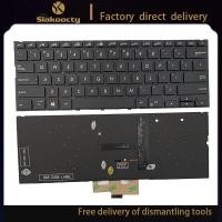 ราคา Siakoocty US Backlit แป้นพิมพ์แล็ปท็อปสําหรับ ASUS Zenbook 14 UX433 UX433F UX433FA UX433FN UX433FL UX434 U4300F ภาษาอังกฤษ (55258770769)