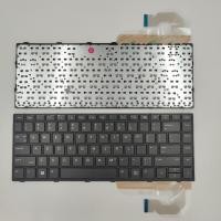 ราคา US Layout แป้นพิมพ์แล็ปท็อปสําหรับ HP EliteBook 840 G5 G6 845 G5 G6 ZBook 14u G5 G6 ไม่มีจุดไม่มี backlit สีดํา (54657814207)
