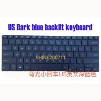 ราคา US เค้าโครงสําหรับ ASUS Zenbook Pro 14 UX480 UX480F UX480FD แป้นพิมพ์แล็ปท็อปเรืองแสงสีน้ําเงิน (53758116218)