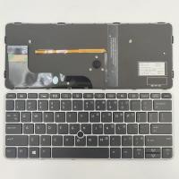ราคา US Layout แป้นพิมพ์แล็ปท็อปสําหรับ HP Elitebook 725 G3 G4 820 G3 G4 828 G4 ไม่มีจุดพร้อม backlit Silver (53407868016)