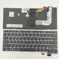 ราคา US Layout แป้นพิมพ์แล็ปท็อปสําหรับ Lenovo ThinkPad T460S T470S T460P T470P พร้อมจุดพร้อมสีเงินเรืองแสง (53058096578)