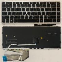 ราคา แป้นพิมพ์แล็ปท็อป US Layout สําหรับ HP EliteBook 840 G1 840 G2 736654 001 731179 001 จุดพร้อมสีเงินเรืองแสง (52108168963)