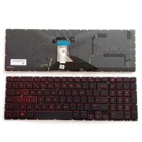 ราคา สําหรับ HP OMEN 15 dc0000 15 dc2000 15 dc1000 15 dc000 dc0010nr US แป้นพิมพ์สีแดง backlit (51858759914)