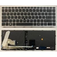 ราคา US Layout แป้นพิมพ์แล็ปท็อปสําหรับ HP EliteBook 840 G5 840 G6 846 G5 พร้อมจุดพร้อม backlit Silver (51057818625)