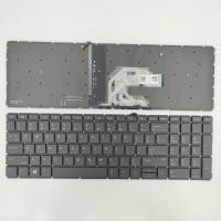 ราคา US Layout แป้นพิมพ์แล็ปท็อปสําหรับ HP ProBook 450 G6 G7 455 G6 G7 455R G6 G7 ไม่มีจุดพร้อม backlit สีดํา (50607823377)