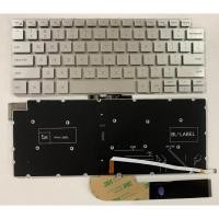 ราคา US Layout แป้นพิมพ์แล็ปท็อปสําหรับ Dell Inspiron 13 5390 5391 7391 14 7490 7491 5493 5498 ไม่มีจุดพร้อม backlit Silver (50258007911)