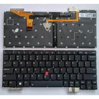 ราคา US Layout แป้นพิมพ์แล็ปท็อปสําหรับ Lenovo Thinkpad X13S Gen1 X13s 2022 พร้อมจุดพร้อม backlit Black (49758184660)