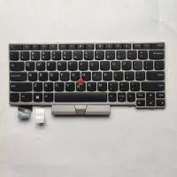 ราคา US Layout แป้นพิมพ์แล็ปท็อปสําหรับ Lenovo ThinkPad A285 L13 X280 X390 X395 พร้อมจุดไม่มี backlit Silver (48358179898)