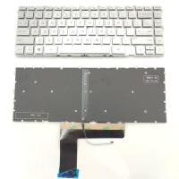 ราคา US Layout แป้นพิมพ์แล็ปท็อปสําหรับ HP Envy 15 EP1010CA 15 EP1020CA 15 EP1030CA 15 EP1061NR ไม่มีจุดพร้อม backlit สีเงิน (47207878995)