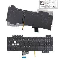 ราคา ภาษาอังกฤษสีสัน Backlit คีย์บอร์ดสําหรับ Asus TUF Gaming FX505 FX505G FX505D FX505GD FX505GE FX505GM FX505DY FX505DV fx505dt US แล็ปท็อป (43980023470)