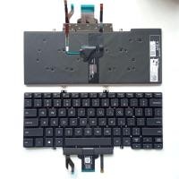 ราคา US Layout แป้นพิมพ์แล็ปท็อปสําหรับ Dell Latitude L3400 7400 E7400 5400 พร้อมจุดพร้อม backlit Black (43029649432)