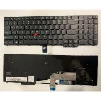 ราคา US Layout แป้นพิมพ์แล็ปท็อปสําหรับ Lenovo Thinkpad Edge E550 E550C E555 E560 E560P E565 พร้อมจุดไม่มี backlit สีดํา (28894505137)