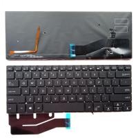 ราคา US Layout แป้นพิมพ์แล็ปท็อปสําหรับ ASUS TP410 TP410U TP410UA TP410UF TP461 ไม่มีจุดพร้อม backlit สีดํา (50907973720)