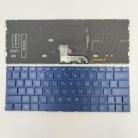 ราคา US Layout แป้นพิมพ์แล็ปท็อปสําหรับ ASUS ZenBook UX334U UX334 UX334A UX334FA UX334FN ไม่มีจุดพร้อม backlit Blue (56407982620)