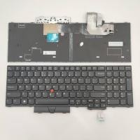 ราคา US Layout แป้นพิมพ์แล็ปท็อปสําหรับ Lenovo ThinkPad P15 Gen2 P17 Gen2 T15g Gen2 พร้อมจุดพร้อม backlit Black (51208169025)