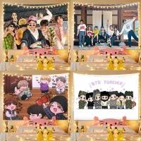 ราคา ผ้าพื้นหลัง BTS ผ้าติดผนังพื้นหลังดาวผ้าติดผนังพัดลมรองรับผ้าติดผนังห้องนอนพรมข้างเตียง (26833652226)