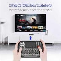 ราคา บลูทูธ 2 4Ghz Mini คีย์บอร์ดทัชแพดสําหรับ Android สมาร์ททีวีกล่อง PC Ipad ค้นหาด้วยเสียง LED Backlit คีย์บอร์ด (48007000268)