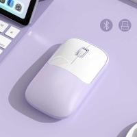 ราคา เมาส์ไร้สาย 2 4G บลูทูธ Dual Mode 1200 DPI ชาร์จ Ergonomic เมาส์เงียบสําหรับเดสก์ท็อปแล็ปท็อป iPad อุปกรณ์เสริมคอมพิวเตอร์ (55407742681)