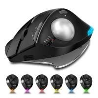 ราคา ชาร์จ Ergonomic Mice Dual Mode Trackball เมาส์บลูทูธ 2 4G เมาส์แนวตั้งสําหรับคอมพิวเตอร์พีซี iPad Easy Thumb Control Mouse (41103316361)