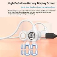 ราคา Air Conduction Hanging Open Type Power Display Wireless Bluetooth Earphones (45157708222)