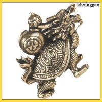 ราคา ทองเหลืองทองมังกรเต่ารูปปั้นขนาดเล็กหุ่นในร่มเดสก์ท็อปตกแต่ง คซิงเกา (56658204828)