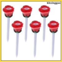 ราคา 6ชิ้น ที่ตอกลูกกอล์ฟทรงกุหลาบ ทำจากพลาสติก ใช้สำหรับฝึกซ้อมและเล่นกอล์ฟ สีแดง (49708224747)