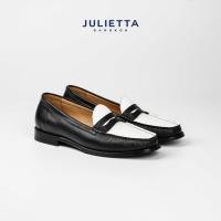 ราคา JULIETTA LOREN Penny Loafer Calfskin Two Tone (27503256713)