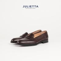 ราคา JULIETTA MONTE Full Strap Penny Loafer Calfskin Brown (29759249258)