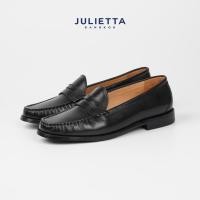 ราคา JULIETTA LOREN Penny Loafer Calfskin Black (24982438984)