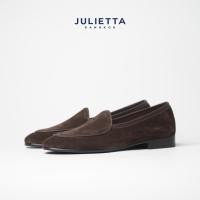 ราคา JULIETTA Belgian Loafer Suede Brown Unlined (6638083314)